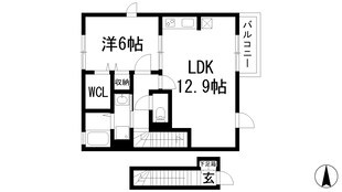 エシャロットMINAMI2の物件間取画像